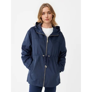 Jimmy Key Lacivert Su Itici Özellikli Rüzgar Geçirmez Yağmurluk