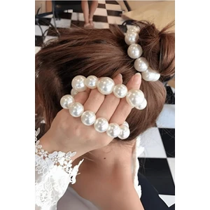 Kadın Inci Toka 2'li / Büyük Inci Topuz Tokası / Bileklik(2 Adet)