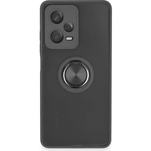 Xiaomi Redmi Note 12 Pro Plus Kılıf Kamera Korumalı Yüzüklü Manyetik Standlı Arkası Buzlu Iring Kapak