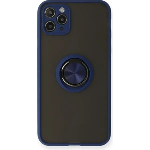 Apple Iphone 15 Pro Max Kılıf Kamera Korumalı Yüzüklü Manyetik Standlı Arkası Buzlu Iring Kapak