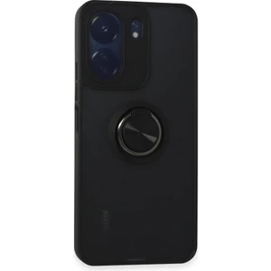 Xiaomi Redmi 13C Kılıf Kamera Korumalı Yüzüklü Manyetik Standlı Arkası Buzlu Iring Kapak