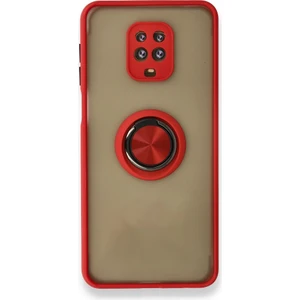 Xiaomi Redmi Note 9 Pro Kılıf Kamera Korumalı Yüzüklü Manyetik Standlı Arkası Buzlu Iring Kapak