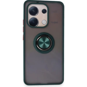 Xiaomi Redmi Note 13 4g Kılıf Kamera Korumalı Yüzüklü Manyetik Standlı Arkası Buzlu Iring Kapak