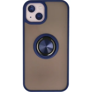 Apple Iphone 15 Plus Kılıf Kamera Korumalı Yüzüklü Manyetik Standlı Arkası Buzlu Iring Kapak