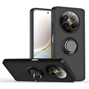 Realme 12 Pro Kılıf Kamera Korumalı Yüzüklü Manyetik Standlı Arkası Buzlu Iring Kapak