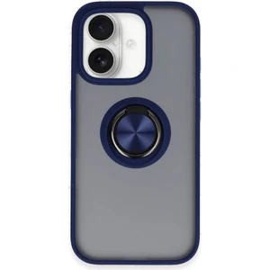 Apple Iphone 16 Kılıf Kamera Korumalı Yüzüklü Manyetik Standlı Arkası Buzlu Iring Kapak