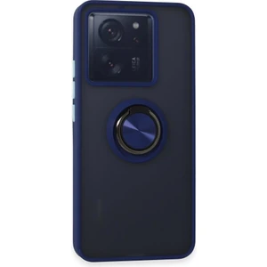 Xiaomi Mi 13T Pro Kılıf Kamera Korumalı Yüzüklü Manyetik Standlı Arkası Buzlu Iring Kapak