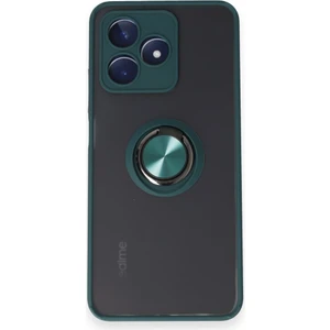 Realme C53 Kılıf Kamera Korumalı Yüzüklü Manyetik Standlı Arkası Buzlu Iring Kapak