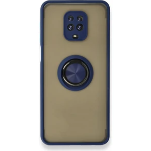 Xiaomi Redmi Note 9 Pro Kılıf Kamera Korumalı Yüzüklü Manyetik Standlı Arkası Buzlu Iring Kapak