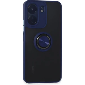 Xiaomi Redmi 13C Kılıf Kamera Korumalı Yüzüklü Manyetik Standlı Arkası Buzlu Iring Kapak