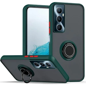 Realme C65 4g Kılıf Kamera Korumalı Yüzüklü Manyetik Standlı Arkası Buzlu Iring Kapak