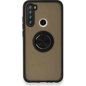 Xiaomi Redmi Note 8 Kılıf Kamera Korumalı Yüzüklü Manyetik Standlı Arkası Buzlu Iring Kapak