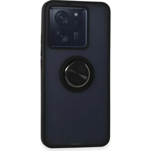 Xiaomi Mi 13T Kılıf Kamera Korumalı Yüzüklü Manyetik Standlı Arkası Buzlu Iring Kapak