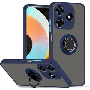 Infinix Hot 30 Kılıf Kamera Korumalı Yüzüklü Manyetik Standlı Arkası Buzlu Iring Kapak