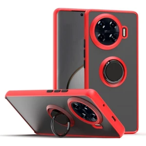 Tecno Spark 20 Pro Plus Kılıf Kamera Korumalı Yüzüklü Manyetik Standlı Arkası Buzlu Iring Kapak