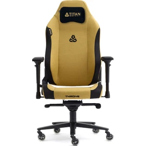Throne Mustard Kumaş Oyuncu Koltuğu