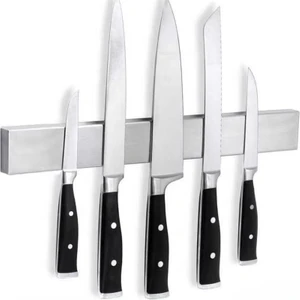 Manyetik Bıçak Tutucu Paslanmaz Çelik Delme Yok 3m Bantlı Neodyum Mıknatıslı Mutfak Bıçak Rafı Organizer