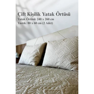 Çift Kişilik Yatak Örtüsü Kapitoneli