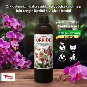 Orkide Bol Çiçeklenme ve Canlı Yapraklar Için Orkide Besini Hobi kullanımı içindir (küçük boy)