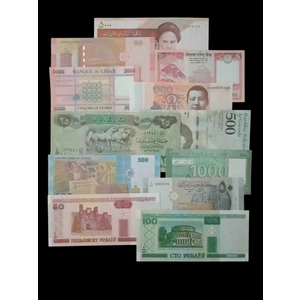 Koleksiyon 150 / Yabancı Kağıt Koleksiyon Para Set Hobi Hediye Antika Darpane