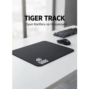 Tıger Track Gaming Mouse Pad 30X25 cm – Pürüzsüz Yüzey, Profesyonel Oyun Deneyimi