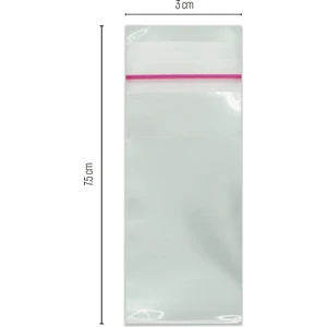 3*7.5 Bantlı OPP (Parlak) Jelatin 1000 Adet