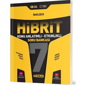 Hız Yayınları 7. Sınıf Ingilizce Hibrit Konu Anlatımlı Etkinlikli Soru Bankası Hız Yayınları