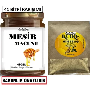 Aktar Mağazası Ginseng Keçiboynuzu lu Mesir Macunu ve Ginseng Toz100gr