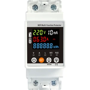 Jıujı Kaçak Akım Koruma Rölesi ve Yüksek Voltaj ve Akım Koruyucu Röle 63A Wifi Özellikli Devrim