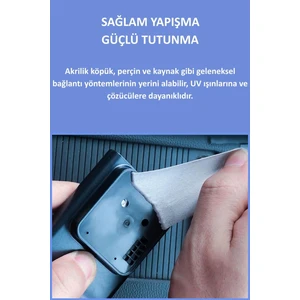 Extra Güçlü Çok Amaçlı Çift Taraflı Yapışkan Slikon Bant 12 Adet