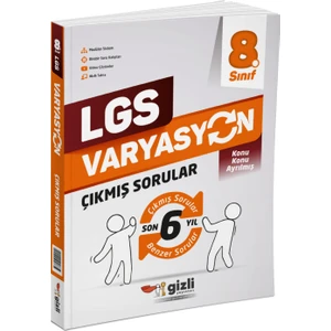 Lgs Varyasyon Son 5 Yıl Konu Konu Çıkmış Sorular Gizli Yayınları