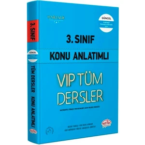 Editör Yayınları 3. Sınıf Vip Tüm Dersler Konu Anlatımlı Mavi Kitap