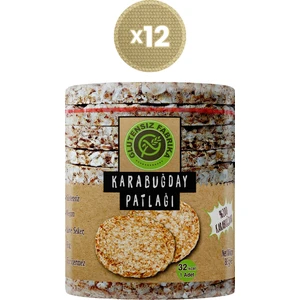 Glutensiz Fabrika Karabuğday Patlağı Sade 88 g x 12 Paket (Glütensiz & Vegan)