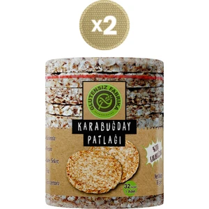 Glutensiz Fabrika Karabuğday Patlağı Sade 88 g x 2 Paket (Glütensiz & Vegan)