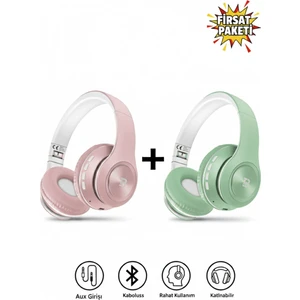 Tech&bello Accessories Kablosuz Kulaküstü Bluetooth Kulaklık Stereo-Mikrofon-Aux HK-036