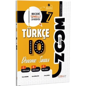 Günay Yayınları Gün&Ay Yayınları 7. Sınıf Zoom Türkçe Bilimleri 10'lu Branş Deneme