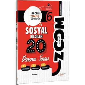 Günay Yayınları Gün&Ay Yayınları 6. Sınıf Zoom Sosyal Bilgiler 10'lu Branş Deneme