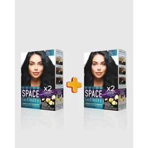 Color Space Infinity 2'li Set Saç Boyası 1.1 Mavi Siyah