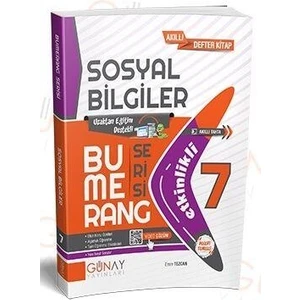 Günay Yayınları Bumerang 7. Sınıf Sosyal Bilgiler Etkinlikli Kitap (2022-2023)