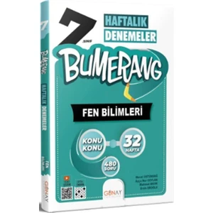 Günay Yayınları Gün&Ay Yayınları 7. Sınıf Bumerang 32 Haftalık Fen Bilimleri Denemeleri
