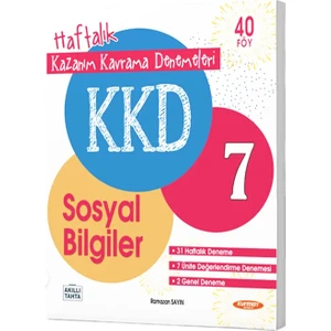 Gama Yayınları 7. Sınıf Kazanım Kavrama Sosyal Bilgiler Denemeleri
