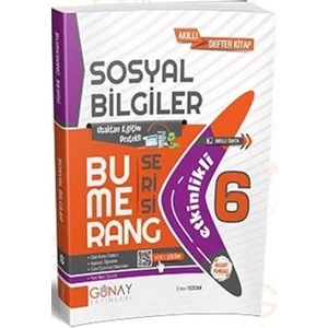 Günay Yayınları 6 Bumerang Sosyal Bilgiler Etkinlikli Kitap 2022-2023