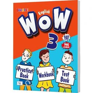 Fenomen Yayınları Gama Fenomen 3. Sınıf Wow English Practice Book + Workbook + Test Book