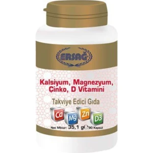 Kalsiyum, Magnezyum, Çinko D Vitamini 90 Kapsül