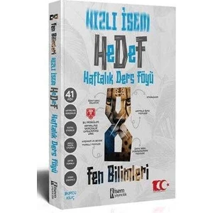 İSEM Yayıncılık 2024 Hızlı Hedef 8. Sınıf Fen Bilimleri Haftalık Ders Föyü
