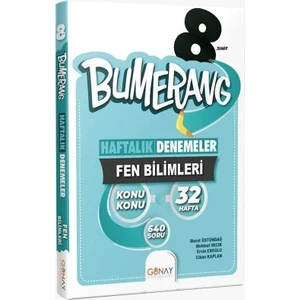 Günay Yayınları 8.sınıf Bumerang Fen Bilimleri 32 Haftalık Deneme