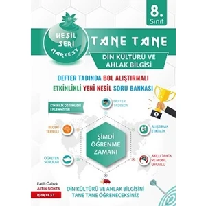 Nartest Yayınevi Nartest Yayınları 8. Sınıf Defter Tadında Tane Tane Din Kültürü ve Ahlak Bilgisi