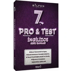 Bilfen Yayınları 7. Sınıf İngilizce Pro&Test Soru Bankası