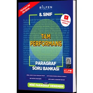 Bilfen Yayınları 8. Sınıf Tam Performans Paragraf Soru Bankası Mini Paragraf Denemesi 5 Adet
