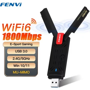 Wifi-6 Yüksek Hızlı 1800Mbps E-Sport Gaming Usb 3.0 Yüksek Çekim Gücü CE Lisanslı Sertifikalı Orjinal Çift Bant 5Ghz/2.4Ghz